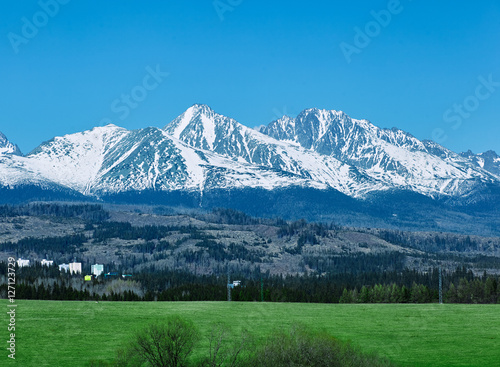High Tatras with Tatranska Strba town