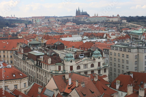 Prag, Blick auf die Stadt. Architektur in Prag.