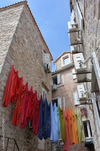 Laundry in Budva, Montenegro  photo