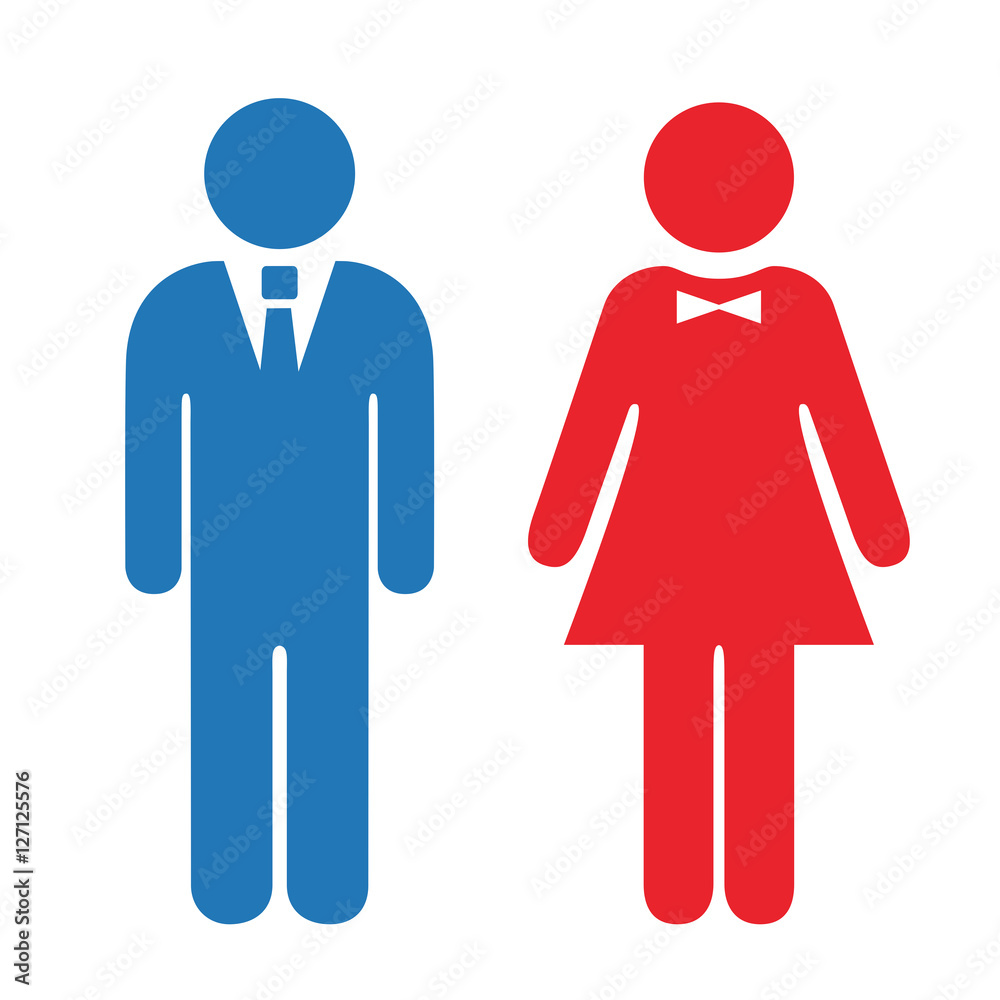 Man and woman icon Man and woman icon