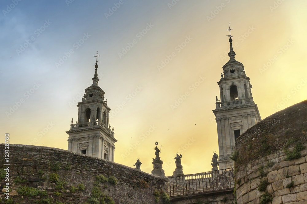 Steeples of Lugo Cathedral