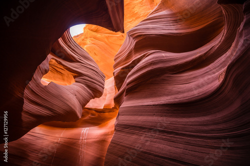 Amazing rock formations in Antelope Canyon, Arizona, USA