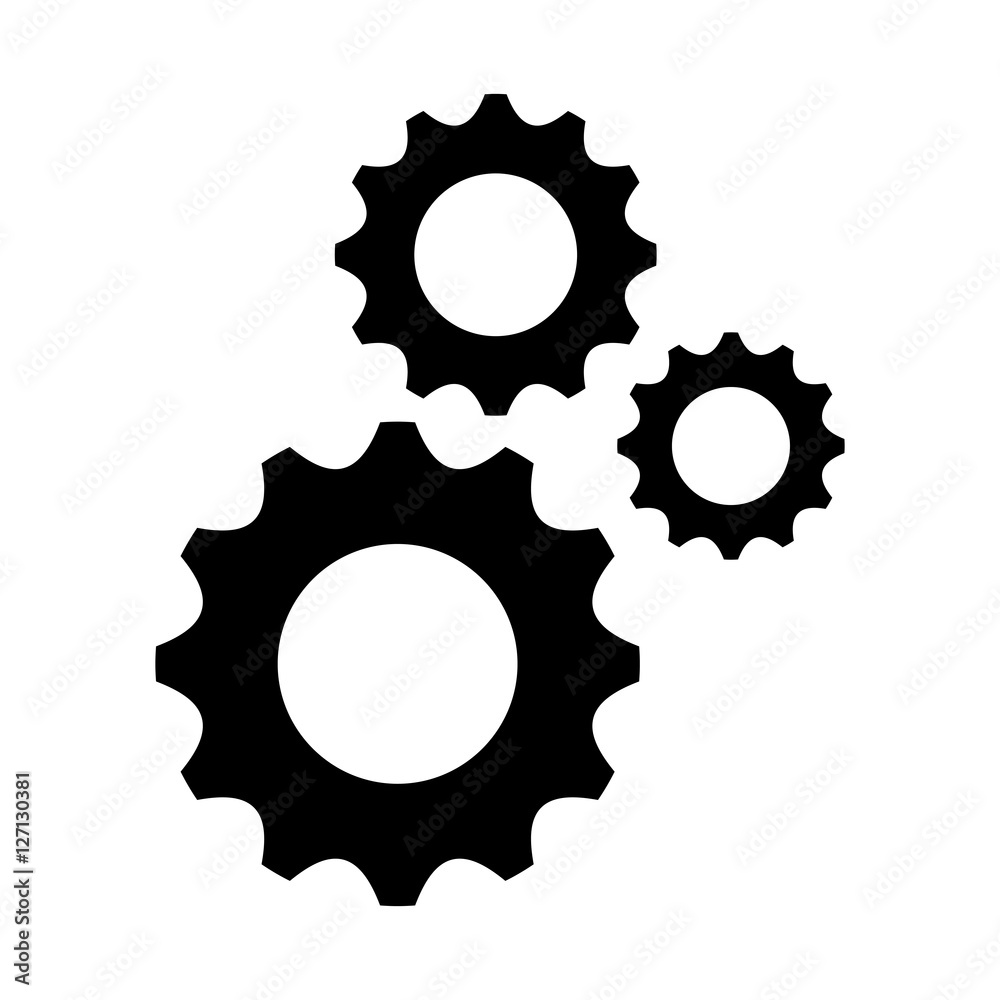 Gear object icon. Machine part technology industry and wheel theme. Isolated design. Vector illustration Gear object icon. Machine part technology industry and wheel theme. Isolated design. Vector illustration