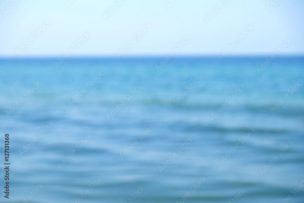 Blurred blue seascape background