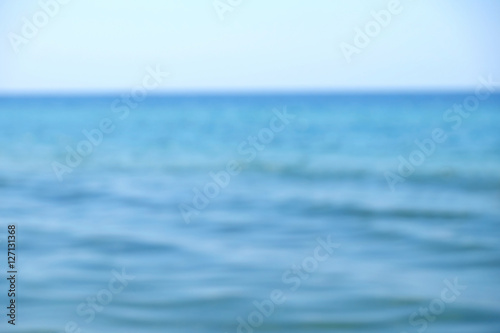 Blurred blue seascape background