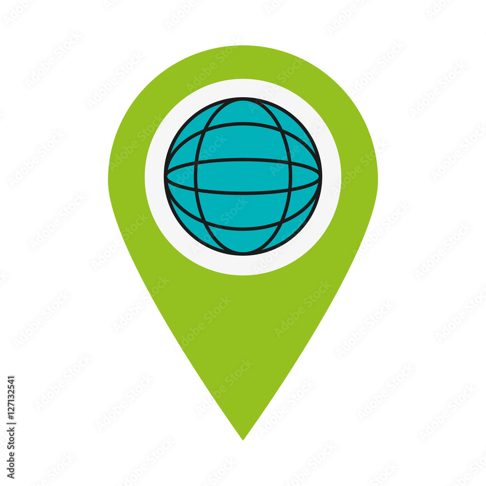 Global sphere icon. Communication internet connectivity and web theme. Isolated design. Vector illustration Global sphere icon. Communication internet connectivity and web theme. Isolated design. Vector illustration