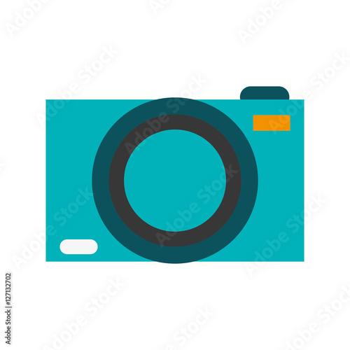 Camera icon. Device gadget technology and photographyl theme. Isolated design. Vector illustration photo