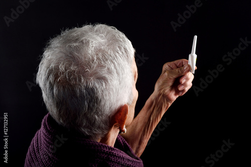 Murais de parede Senior woman Laxative