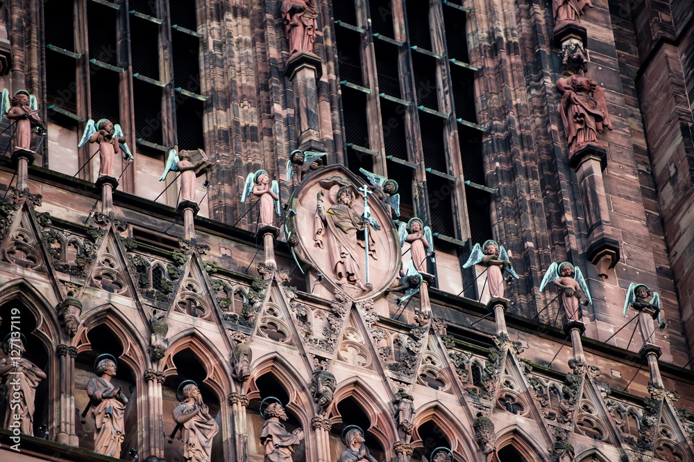 Naklejka premium Cathédrale de Strasbourg