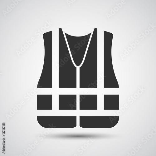 Safety vest icon - Vector