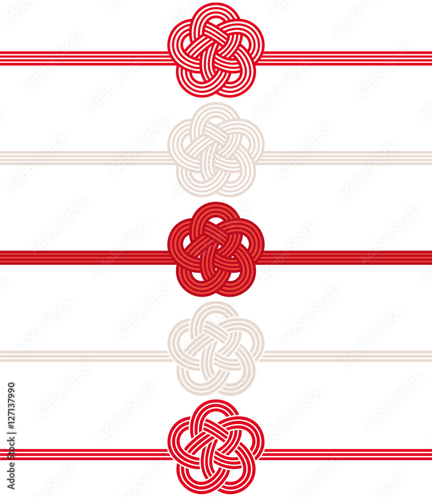 水引 花 飾り水引 Stock Vector Adobe Stock
