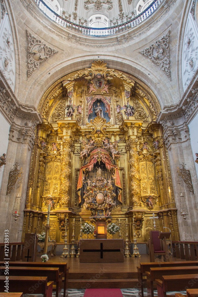 SEGOVIA, SPAIN, APRIL - 14, 2016: The main altar of church Capilla del Santisimo Sacramento