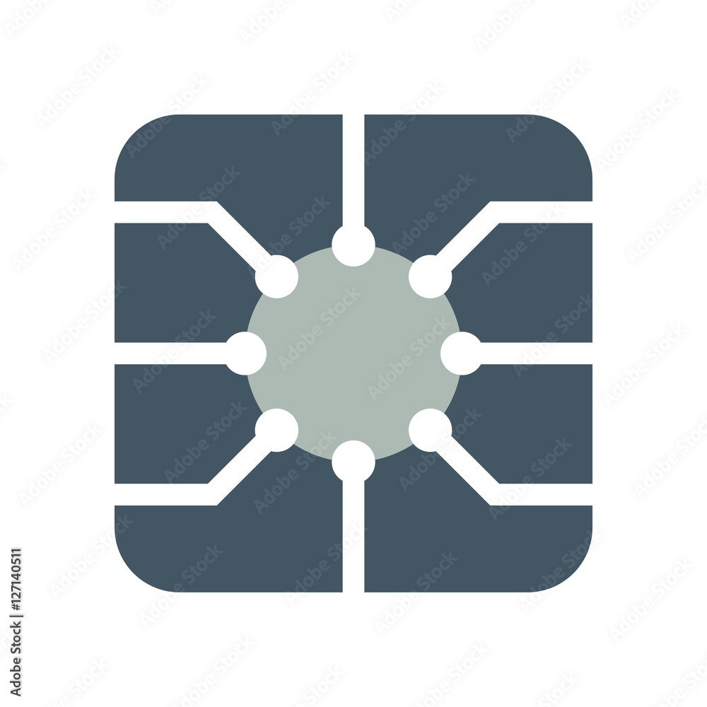 Technology logo design, chip logo design Technology logo design, chip logo design