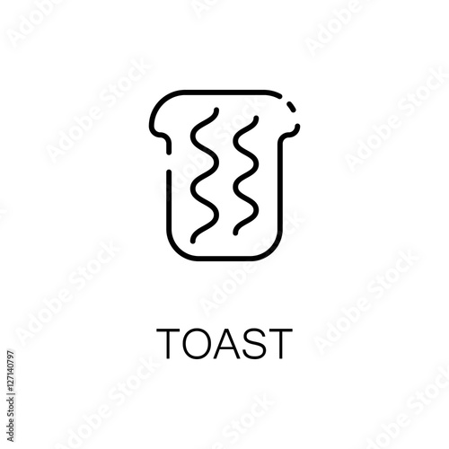 Toast icon or logo for web design
