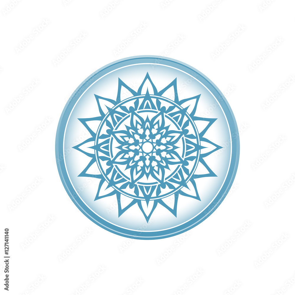 Floral decoration element, circle ornament Floral decoration element, circle ornament
