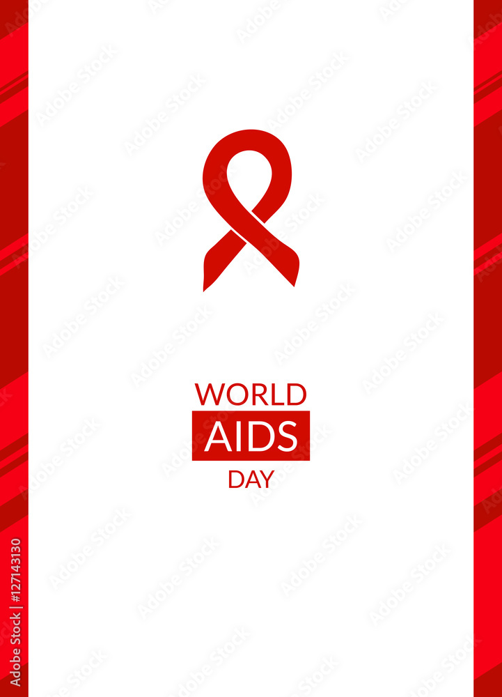 Aids Ribbon Border