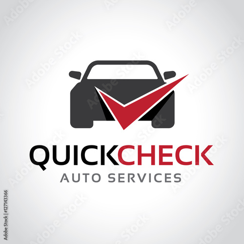 Car logo, Quick check logo template.
