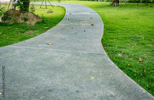 Concrete Pathway in the park