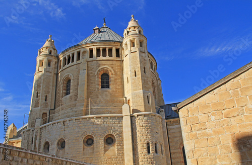 The historical Dormition Abby in Jerusalem, Israel on Mt. Zion.   © Linda J Photography