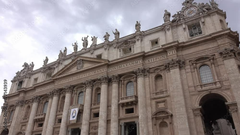 Saint Peters Basilica in the center of the Vatican in Rome Saint Peters Basilica in the center of the Vatican in Rome