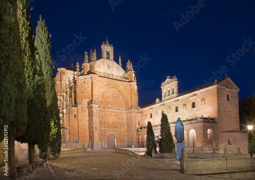 Salamanca - The Convento de San Esteban at dusk