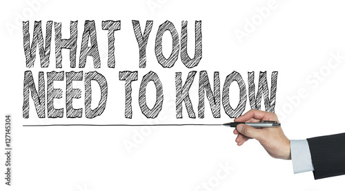 need to know written by hand