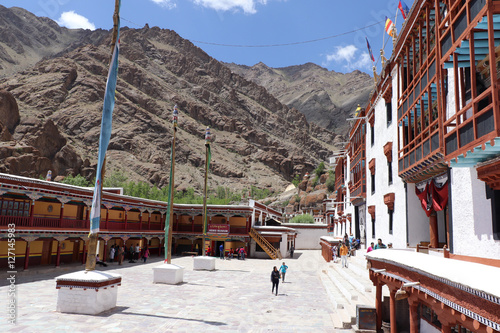 Situated around 45 km from Leh, the Hemis Monastery is the most important monastery belonging to the Drupka order, was founded by Stagsang Raspa Nawang Gyatso in 1630. photo