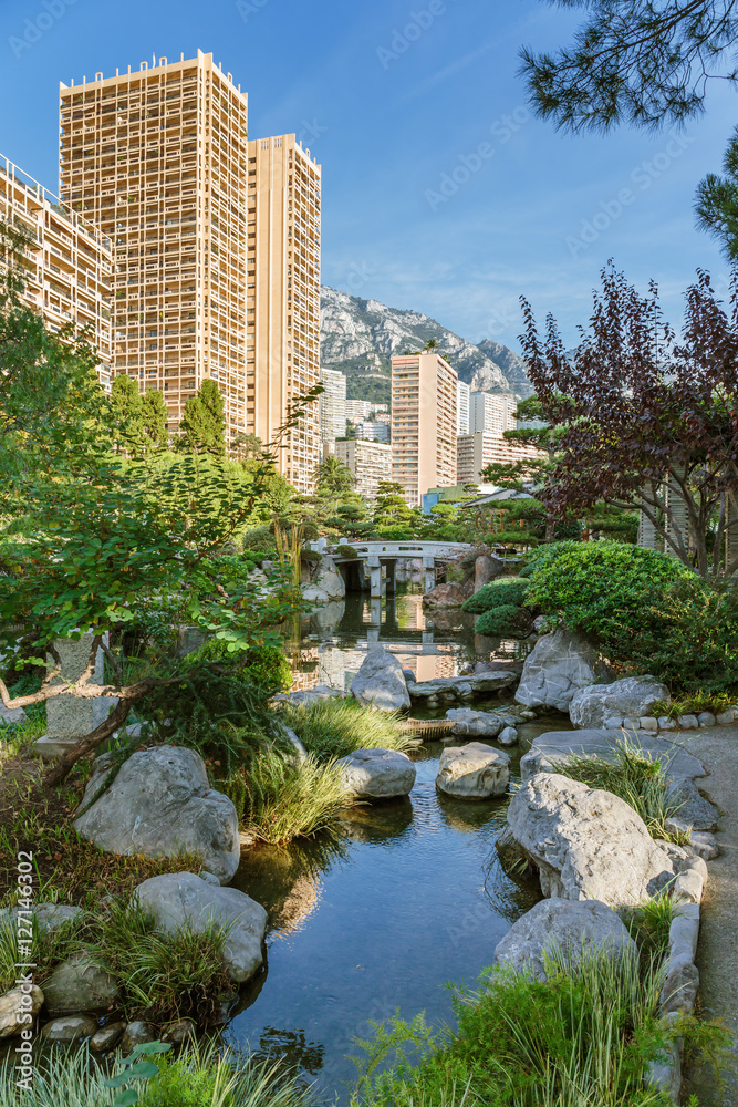 Japanese garden in Monte Carlo, Monaco