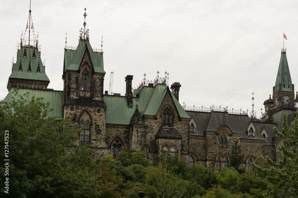 Parliament Hill in Ottawa in Canada