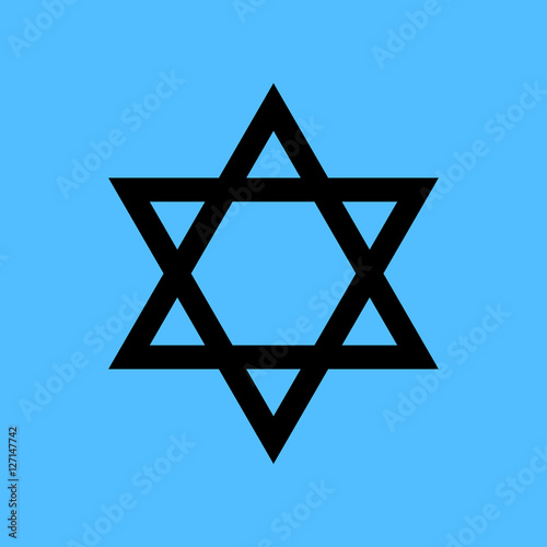 The David Star abstract vector design element