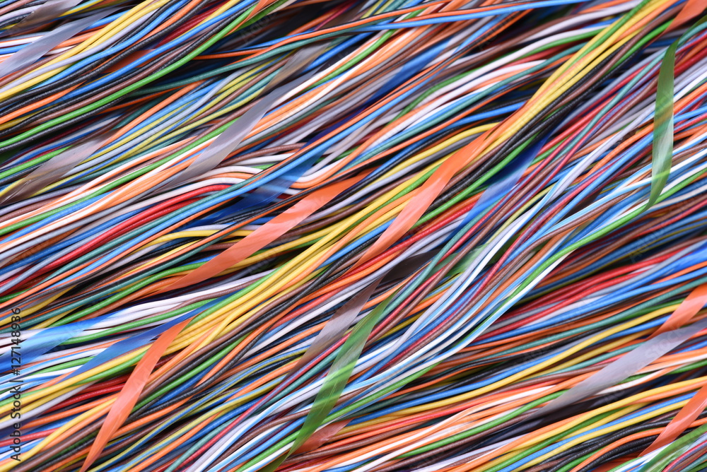 Colorful Electrical Cables and Wires