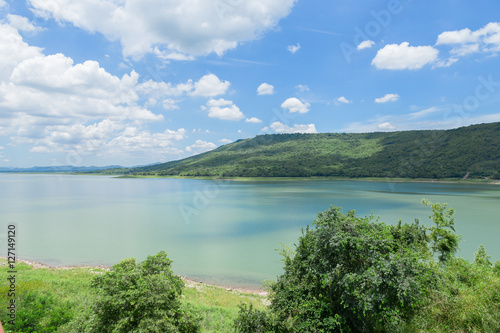 View point of Lamtakong dam, Thailand