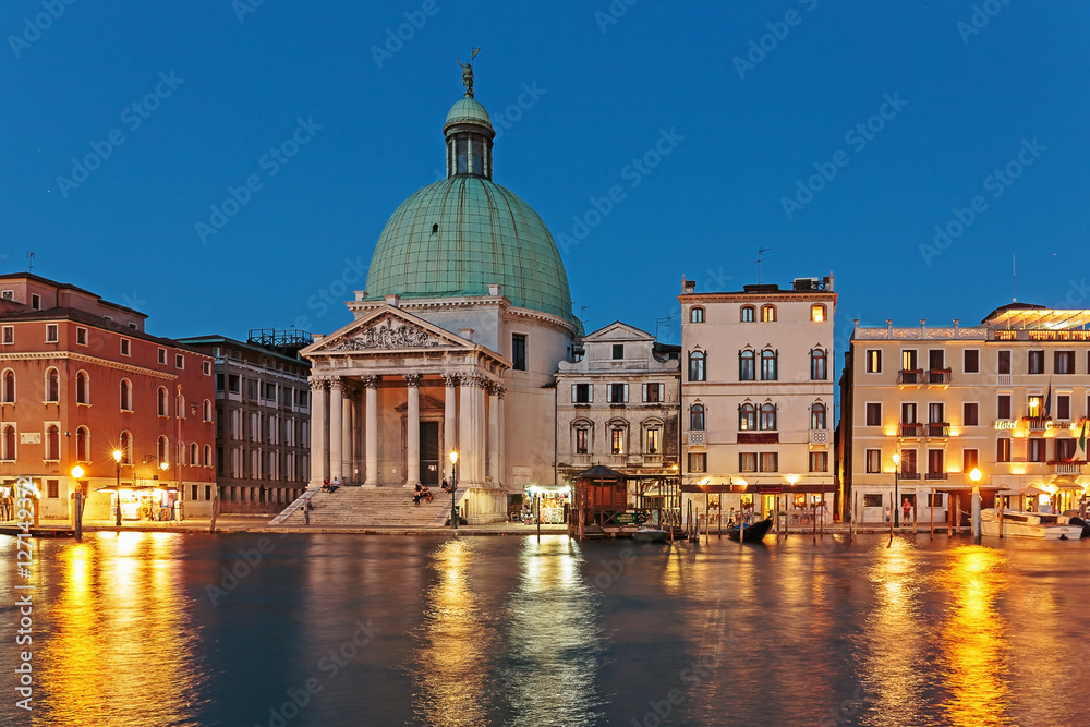 Grand Canal in Venice at night