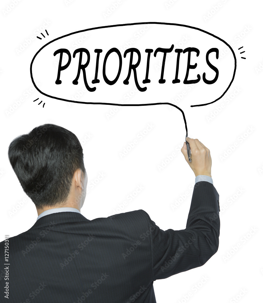 priorities written by man priorities written by man