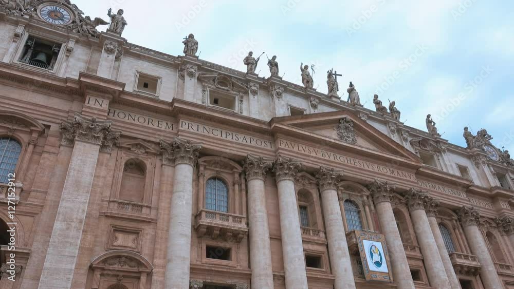 St Peters Basilica at Vatican in Rome - impressive building St Peters Basilica at Vatican in Rome - impressive building