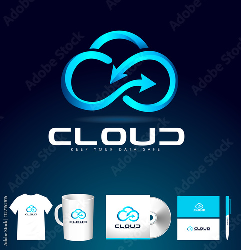 Cloud Logo Design. Cloud Icon Vector.