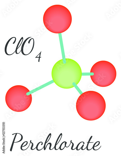 ClO4 Perchlorate molecule