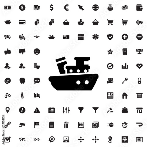 ship icon illustration
