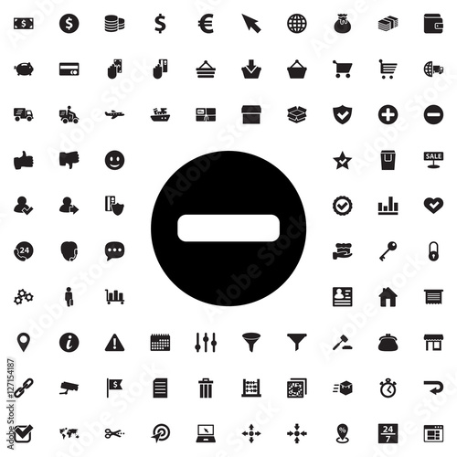 minus icon illustration