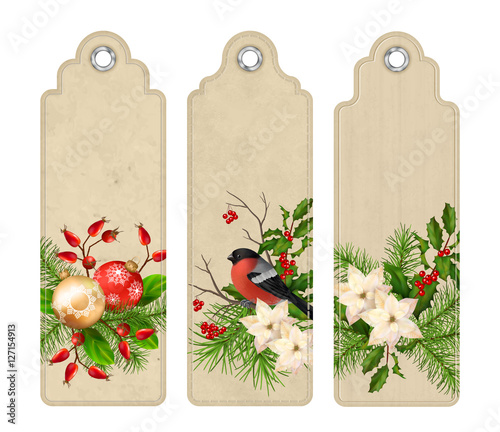 Vector Christmas Bookmark