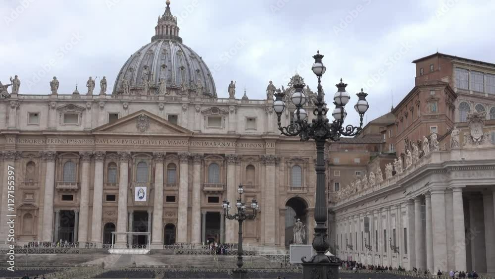 St Peters Basilica at Vatican in Rome - impressive building St Peters Basilica at Vatican in Rome - impressive building