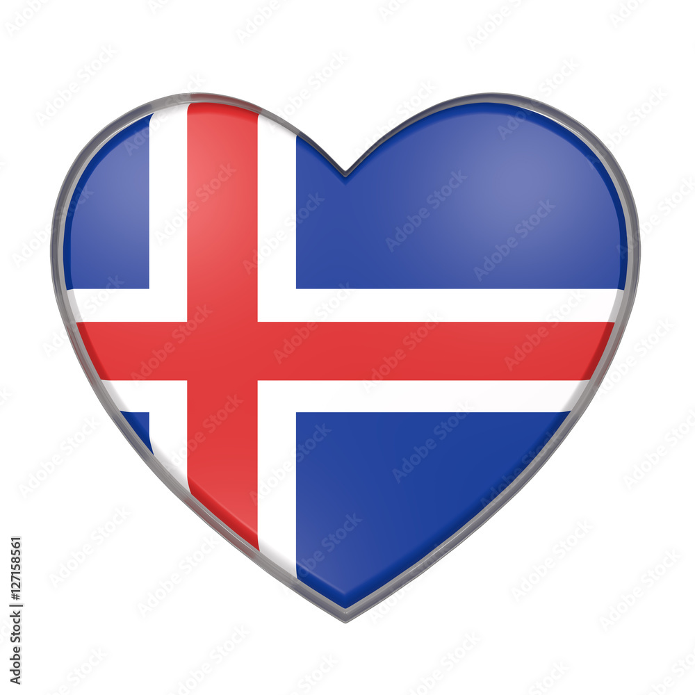 Obraz premium Iceland heart