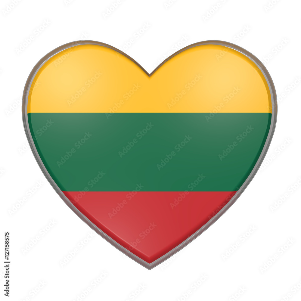 Fototapeta premium Lithuania heart
