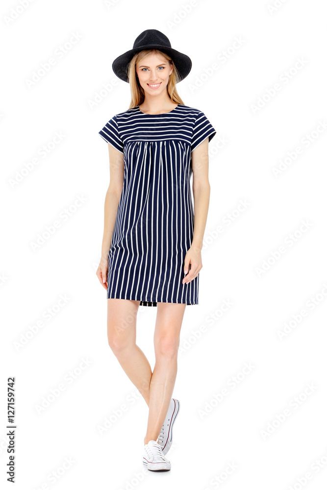 Fashion photo of young magnificent woman wearing fashionable summer clothes Fashion photo of young magnificent woman wearing fashionable summer clothes