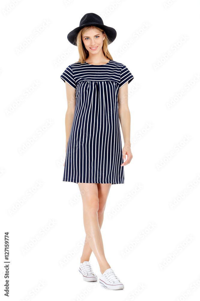 Fashion photo of young magnificent woman wearing fashionable summer clothes Fashion photo of young magnificent woman wearing fashionable summer clothes