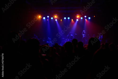 Concert lights shot with shallow depth of field.