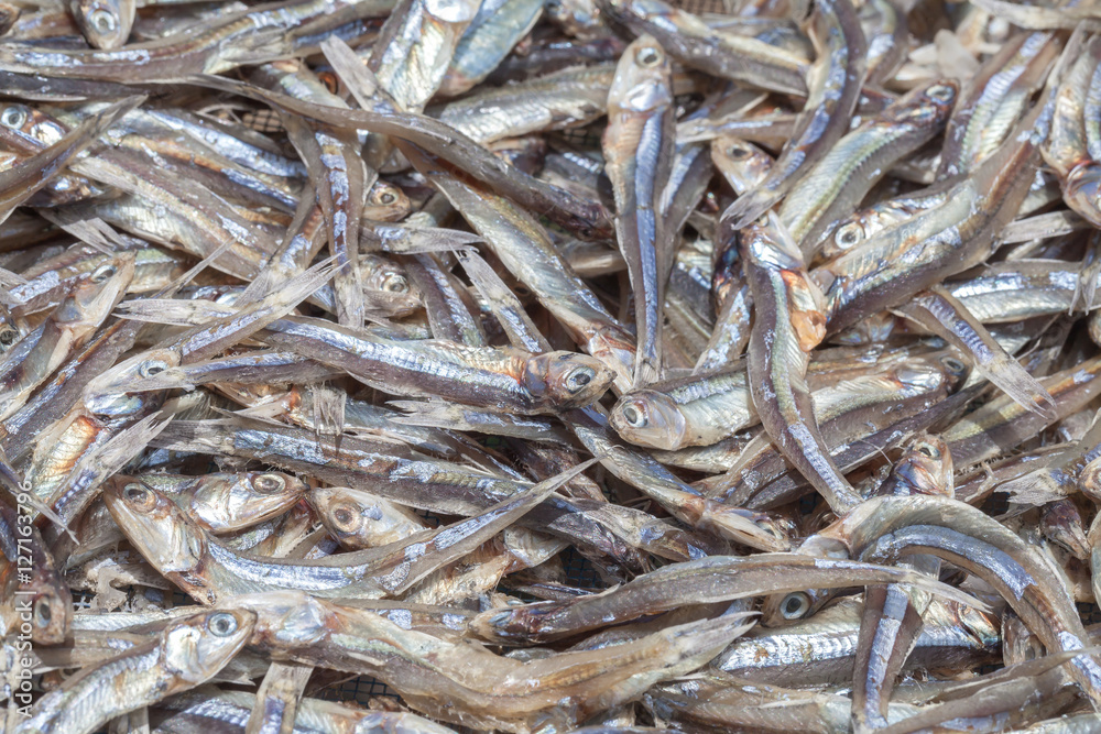 Fototapeta premium Dried Small fish