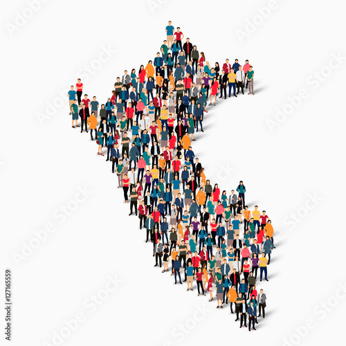 people map country Peru vector