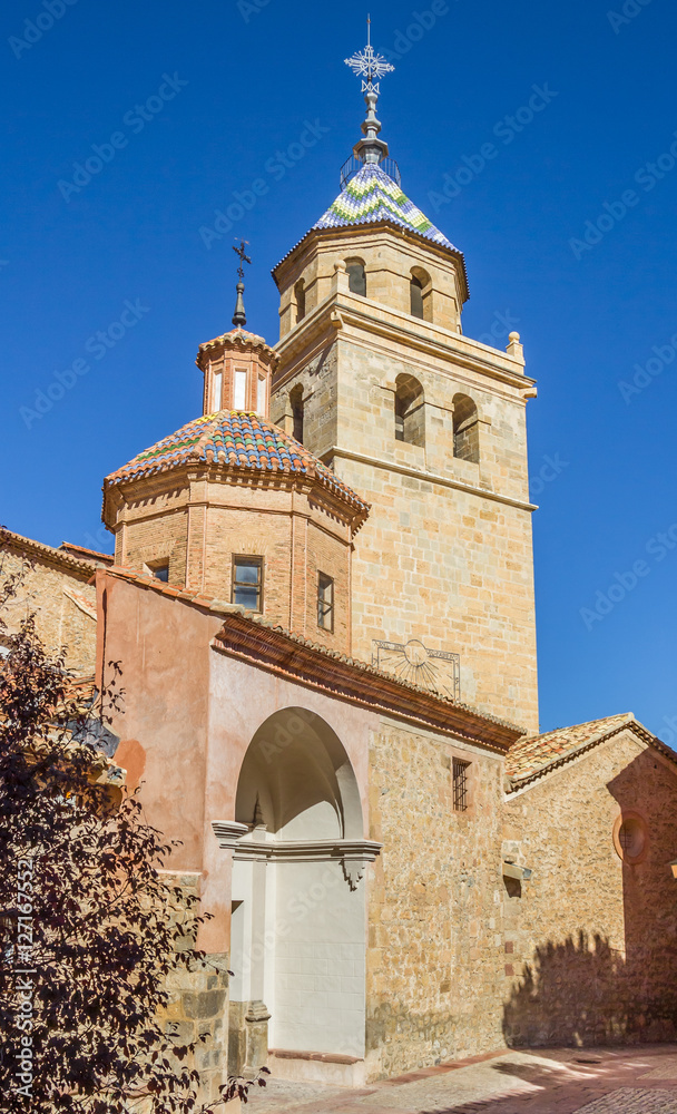 Fototapeta premium Tower of the cathedral in Albarracin
