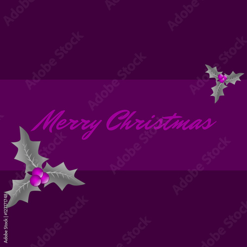 Weihnachtskarte - Mistelzweig